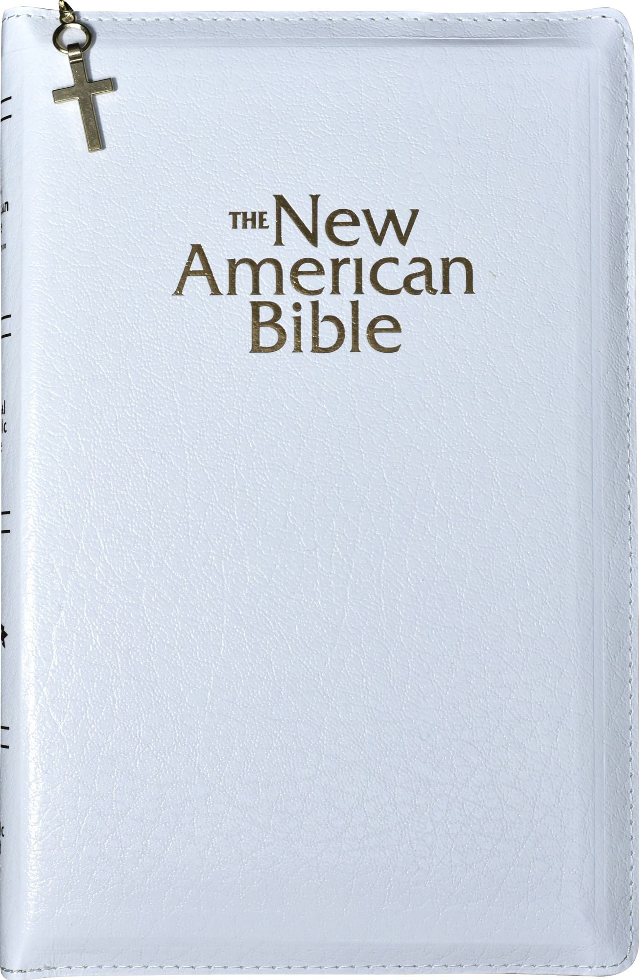 The New American Gift & Award Bible, White Imitation Leather, Zip-Cased