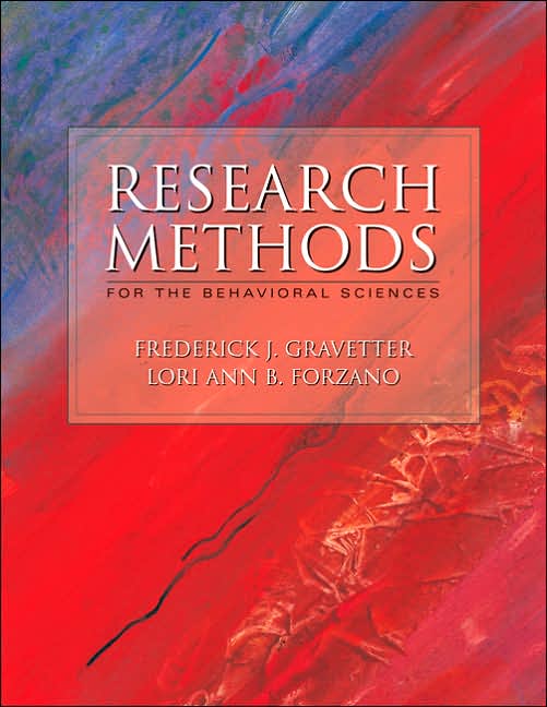Research Methods for the Behavioral Science (With and Infotrac)