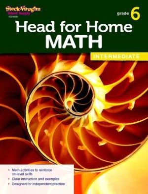 Head for Home Math: Intermediate Workbook Grade 6