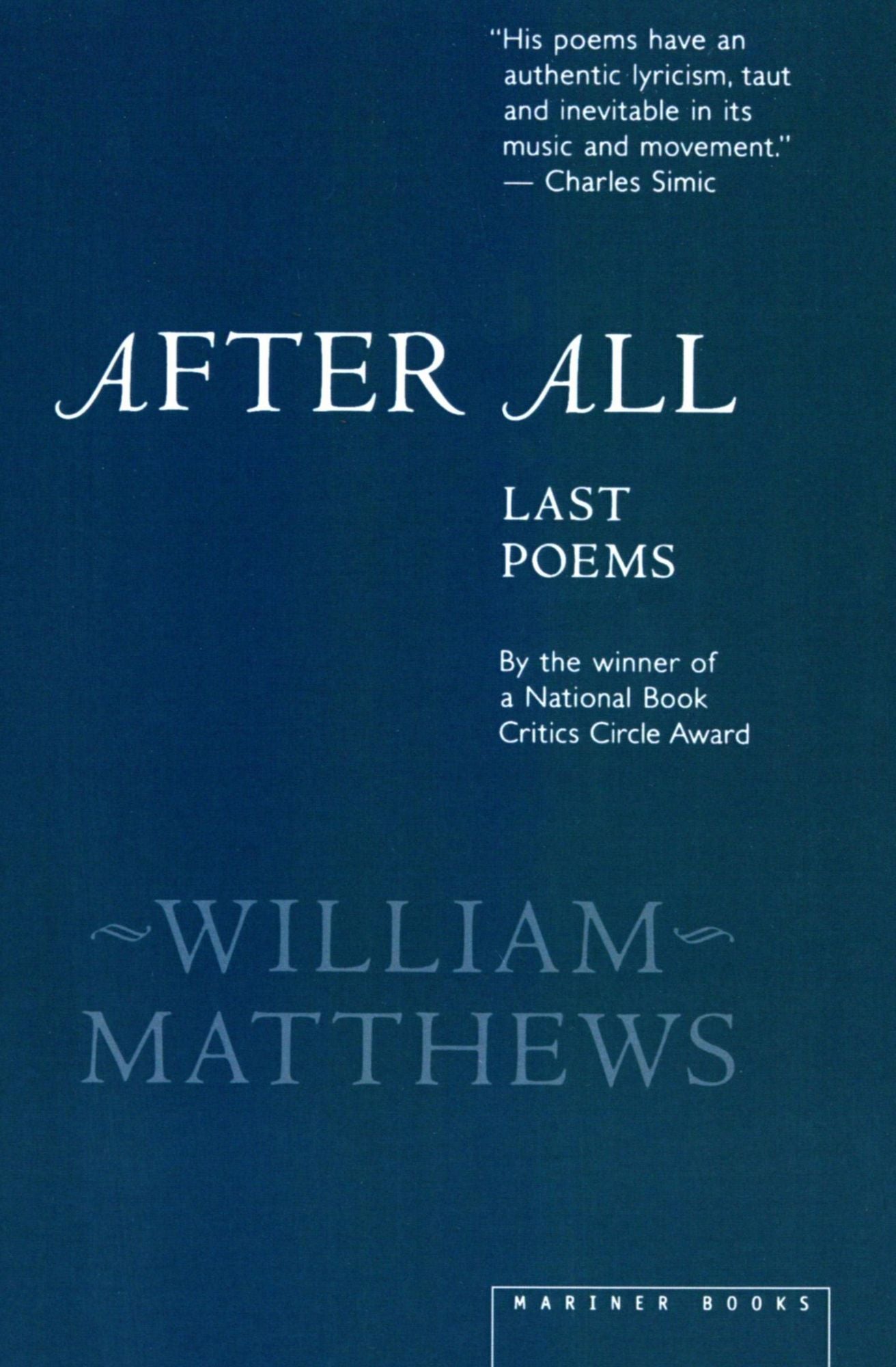 After All: Last Poems
