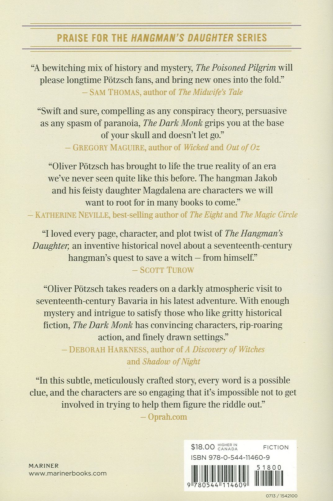 The Poisoned Pilgrim: A Hangman's Daughter Tale