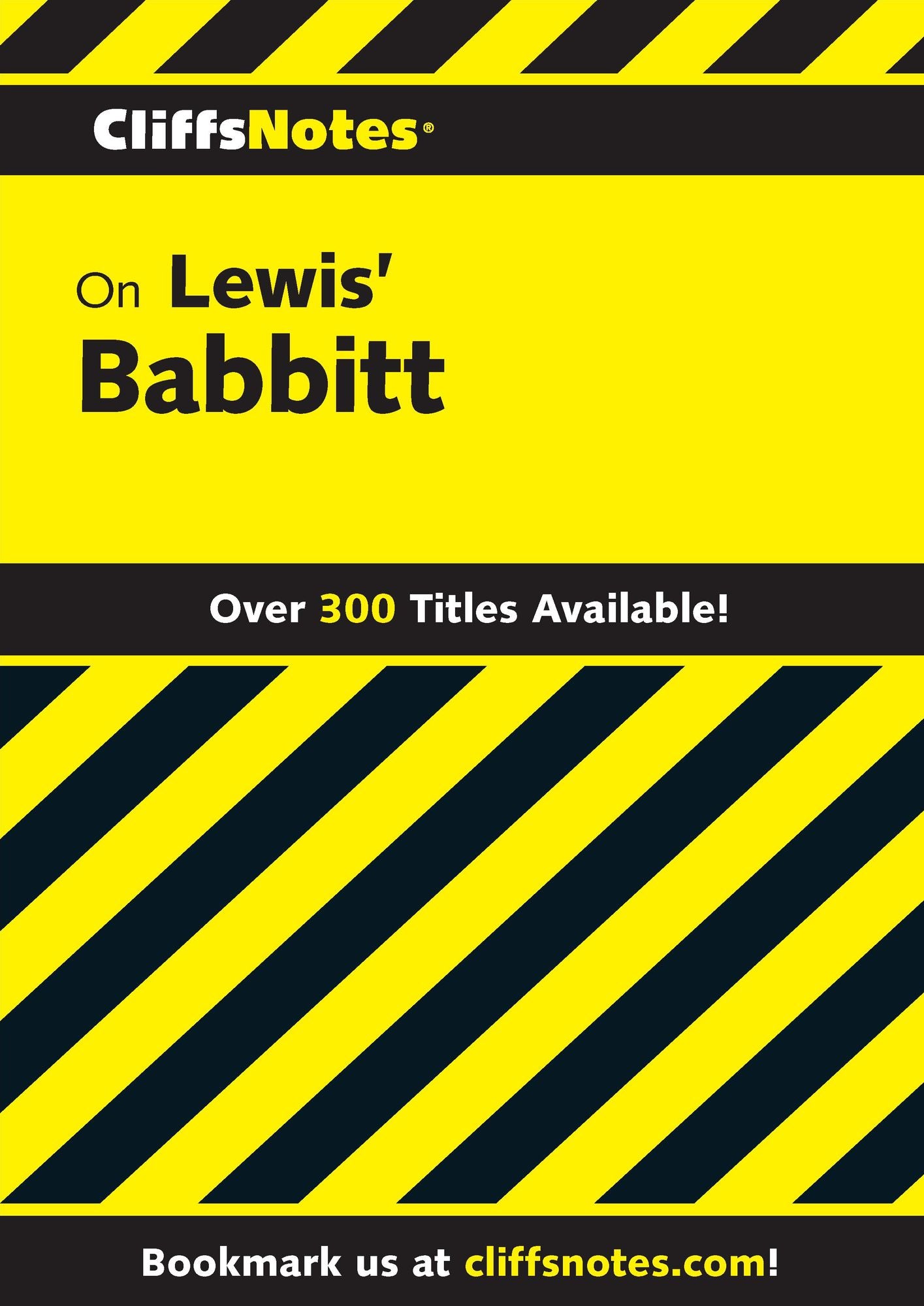 CliffsNotes on Lewis' Babbitt