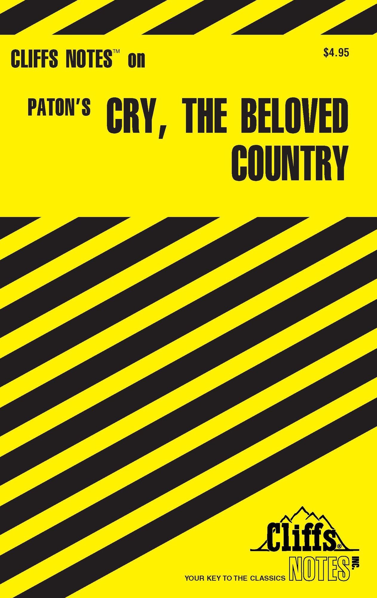 CliffsNotes on Paton's Cry, the Beloved Country