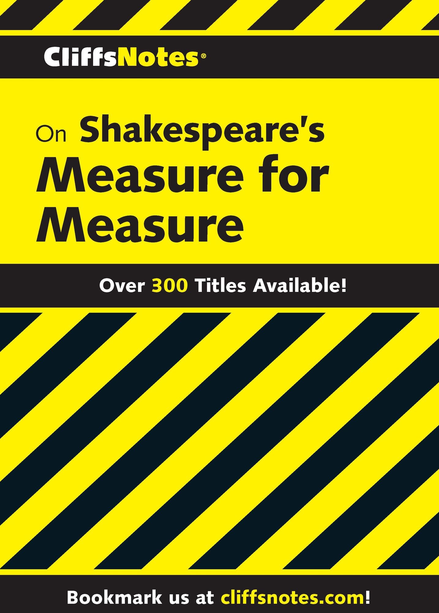 CliffsNotes on Shakespeare's Measure For Measure