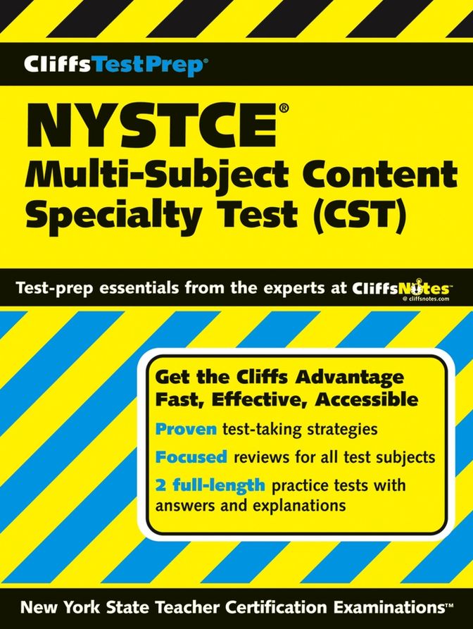 CliffsTestPrep NYSTCE: Multi-Subject Content Specialty Test (CST)
