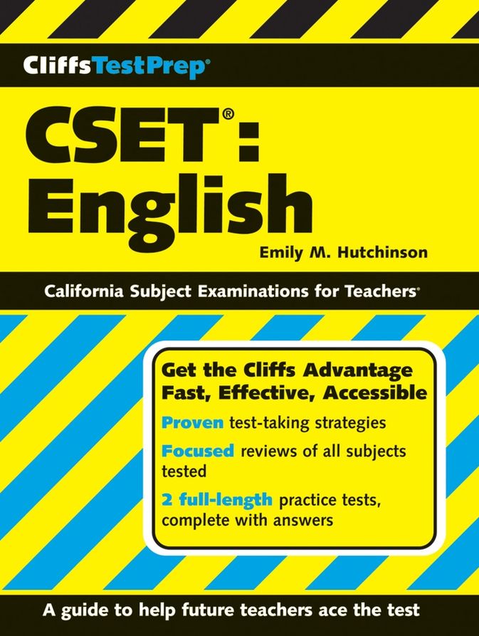 CliffsTestPrep CSET: English
