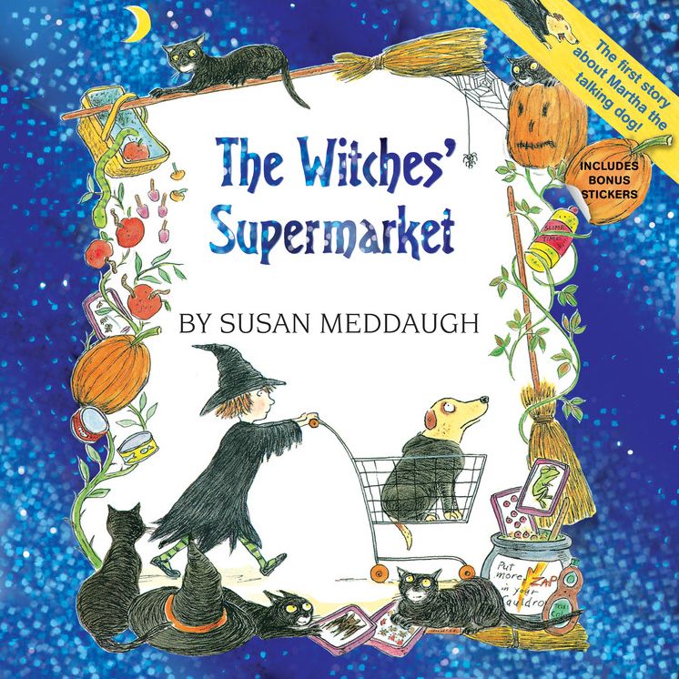 The Witches' Supermarket (8x8 with stickers)