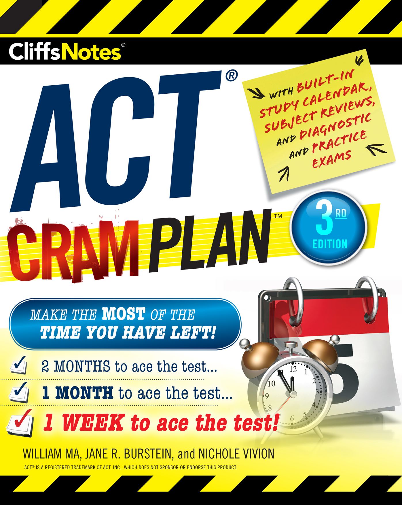 CliffsNotes ACT Cram Plan, 3rd Edition