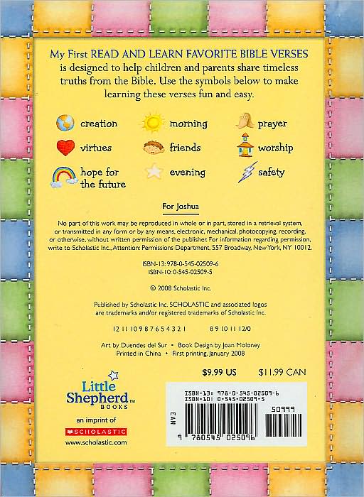 My First Read and Learn Favorite Bible Verses