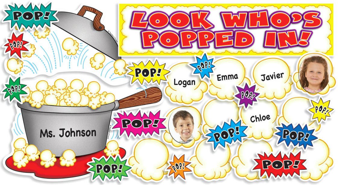 Look Who's Popped In! Mini Bulletin Board