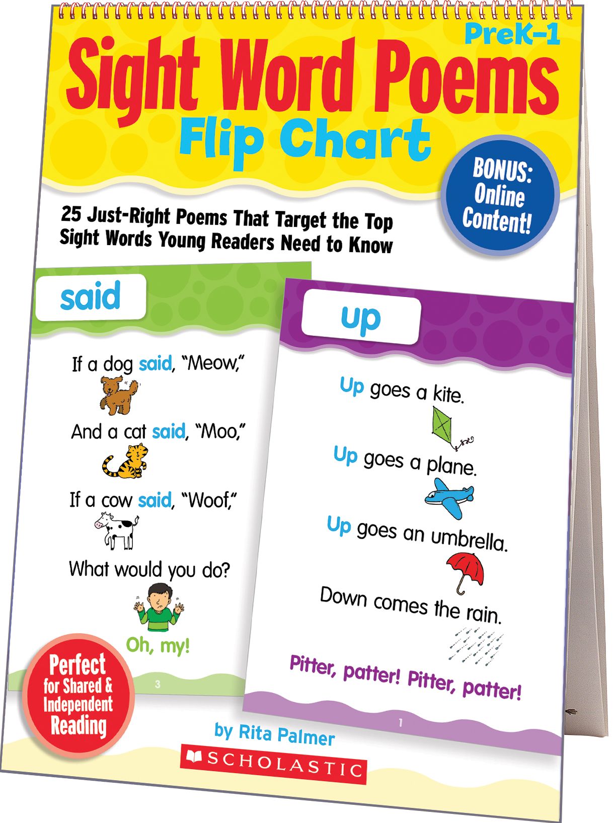 Sight Word Poems Flip Chart: 25 Just-Right Poems That Target the Top Sight Words Young Readers Need to Know