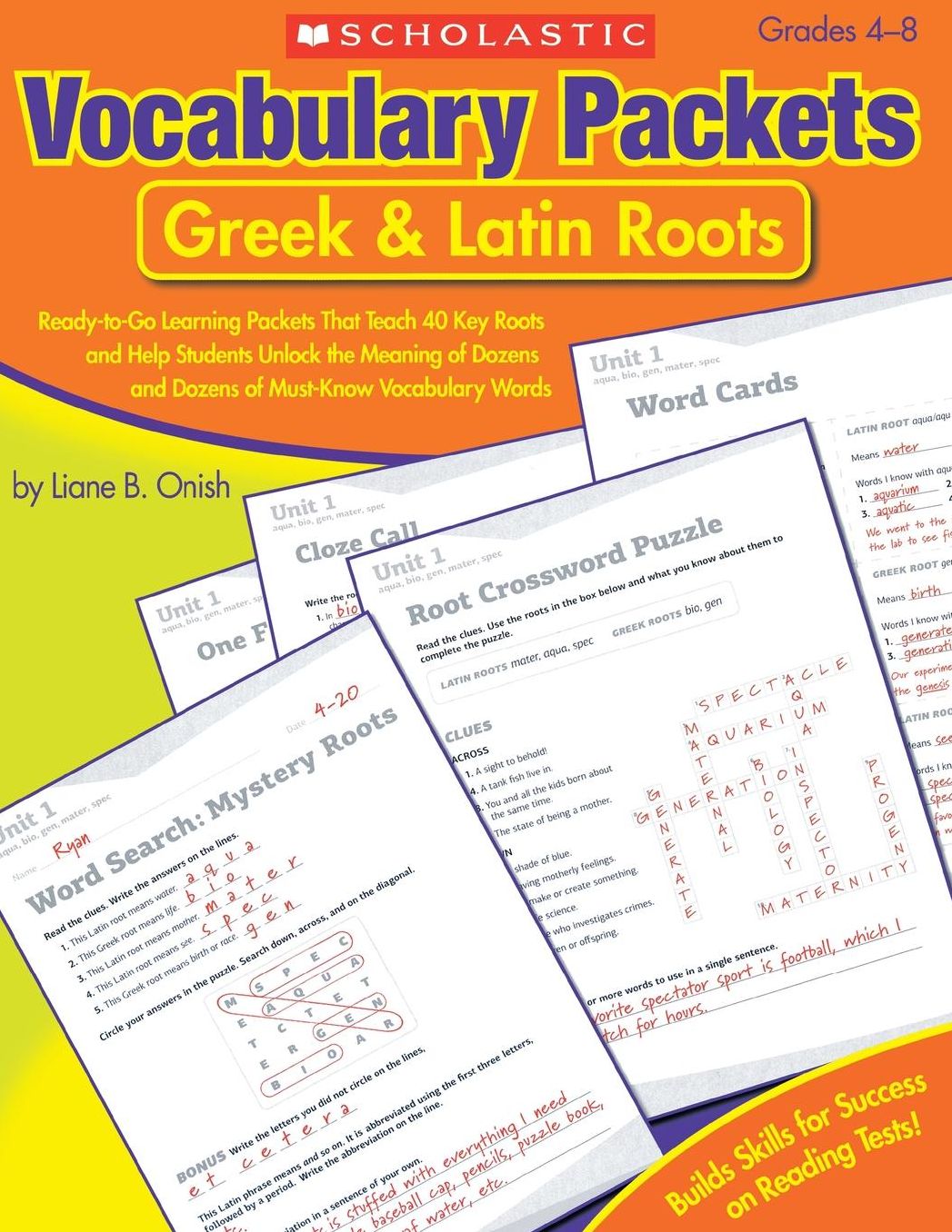 Vocabulary Packets: Greek & Latin Roots: Ready-to-Go Learning Packets That Teach 40 Key Roots and Help Students Unlock the Meaning of Dozens and Dozens of Must-Know Vocabulary Words