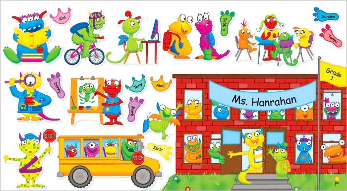 Monsters Back to School Bulletin Board