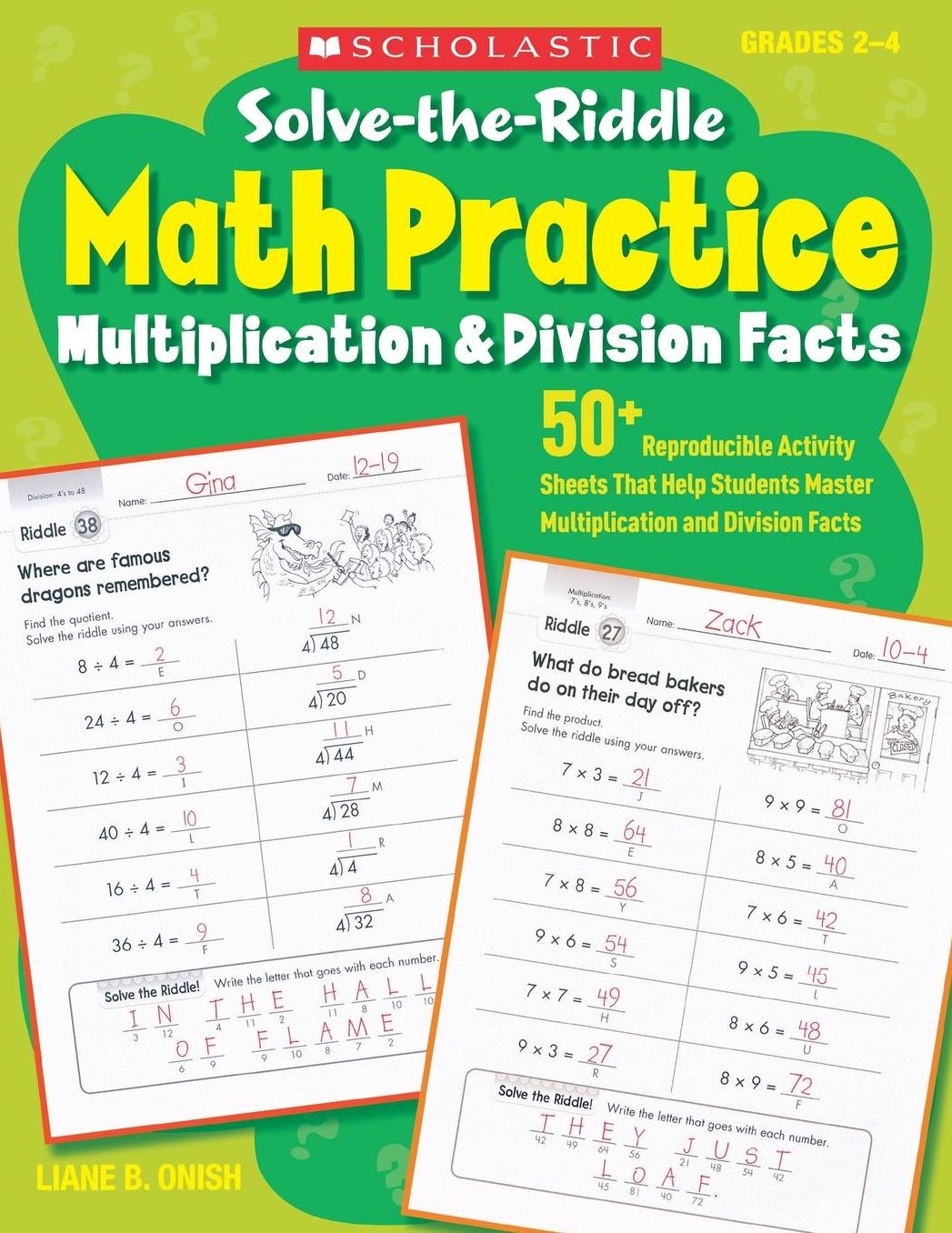 Solve-the-Riddle Math Practice: Multiplication & Division Facts: 50+ Reproducible Activity Sheets That Help Students Master Multiplication and Division Facts