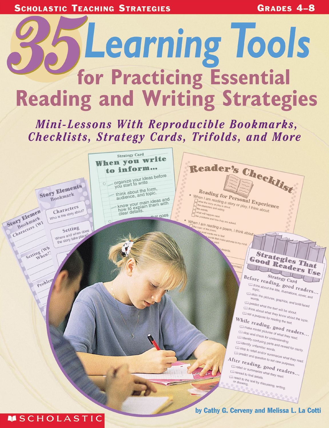 35 Learning Tools for Practicing Essential Reading and Writing Strategies: Mini-Lessons With Reproducible Bookmarks, Checklists, Strategy Cards, Trifolds, and More (PagePerfect NOOK Book)