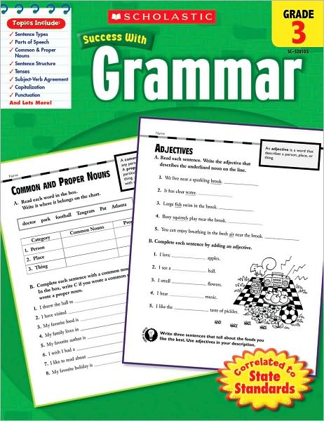 Scholastic Success With: Grammar, Grade 3