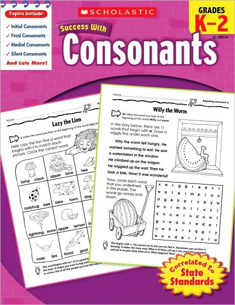 Scholastic Success with Consonants, Grades K-2