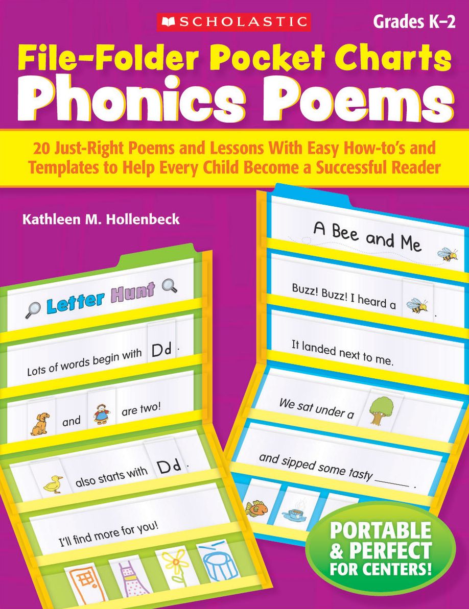 File-Folder Pocket Charts: Phonics Poems: 20 Just-Right Poems and Lessons With Easy How-to's and Templates to Help Every Child Become a Successful Reader