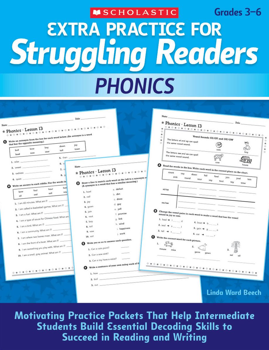 Extra Practice for Struggling Readers: Phonics: Motivating Practice Packets That Help Intermediate Students Build Essential Decoding Skills to Succeed in Reading and Writing (PagePerfect NOOK Book)