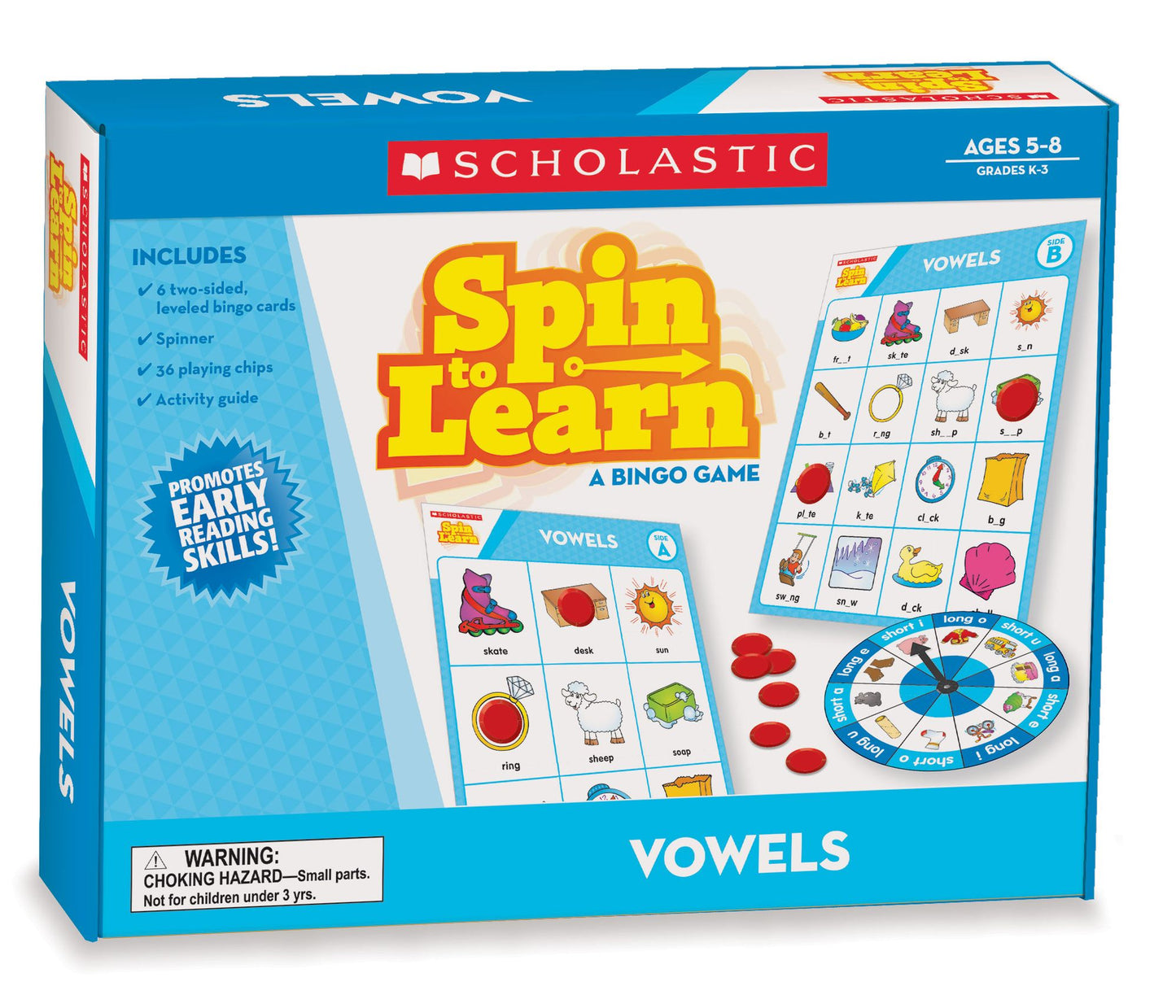 Spin-to-Learn: Vowels Spin-to-Learn Game