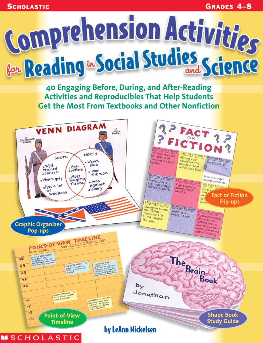 Comprehension Activities for Reading in Social Studies and Science: 40 Engaging Before, During, and After-Reading Activities and Reproducibles That Help Students Get the Most From Textbooks and Other Nonfiction (PagePerfect NOOK Book)