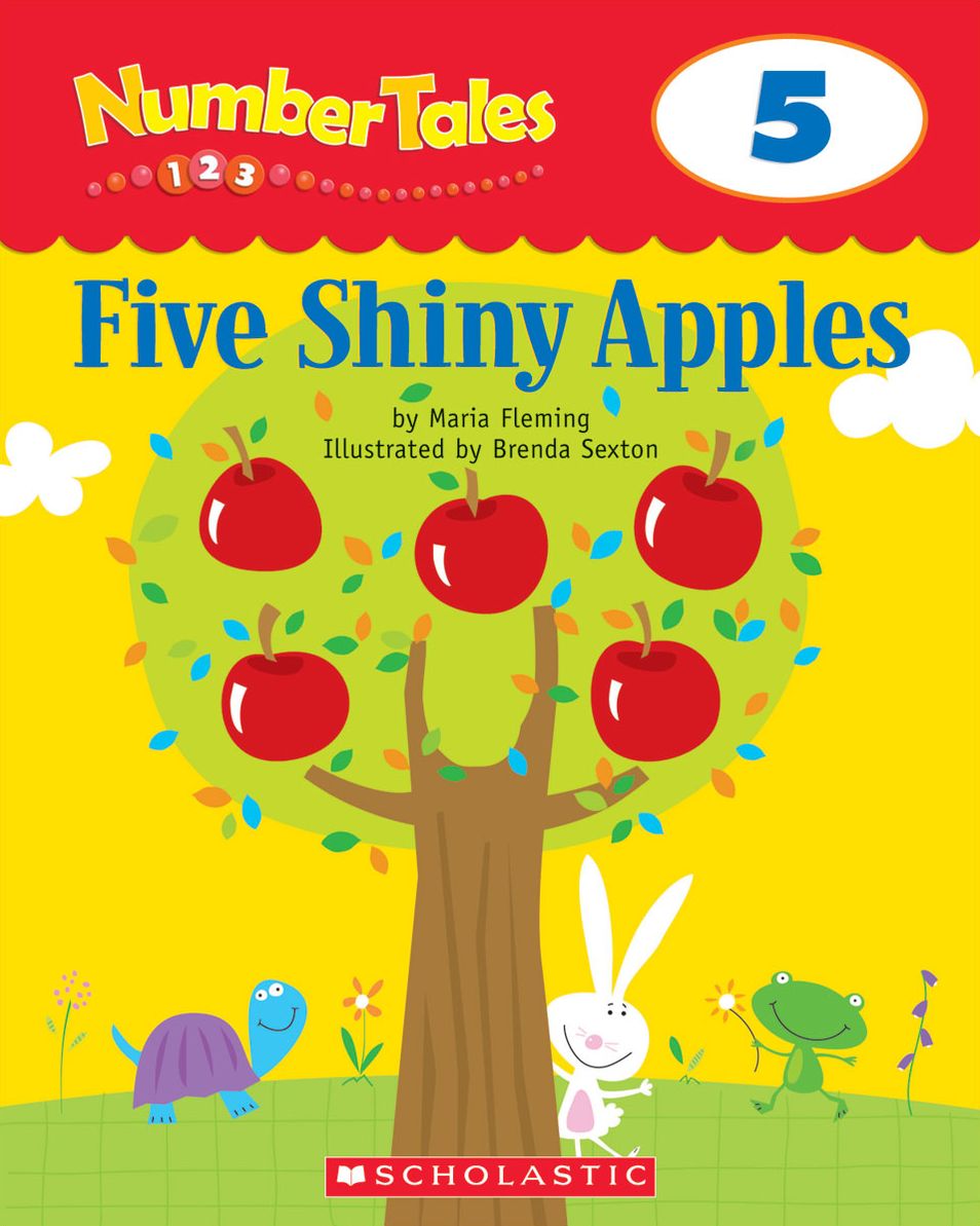 Number Tales: Five Shiny Apples (PagePerfect NOOK Book)
