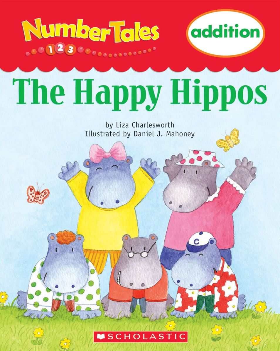 Number Tales: The Happy Hippos (PagePerfect NOOK Book)