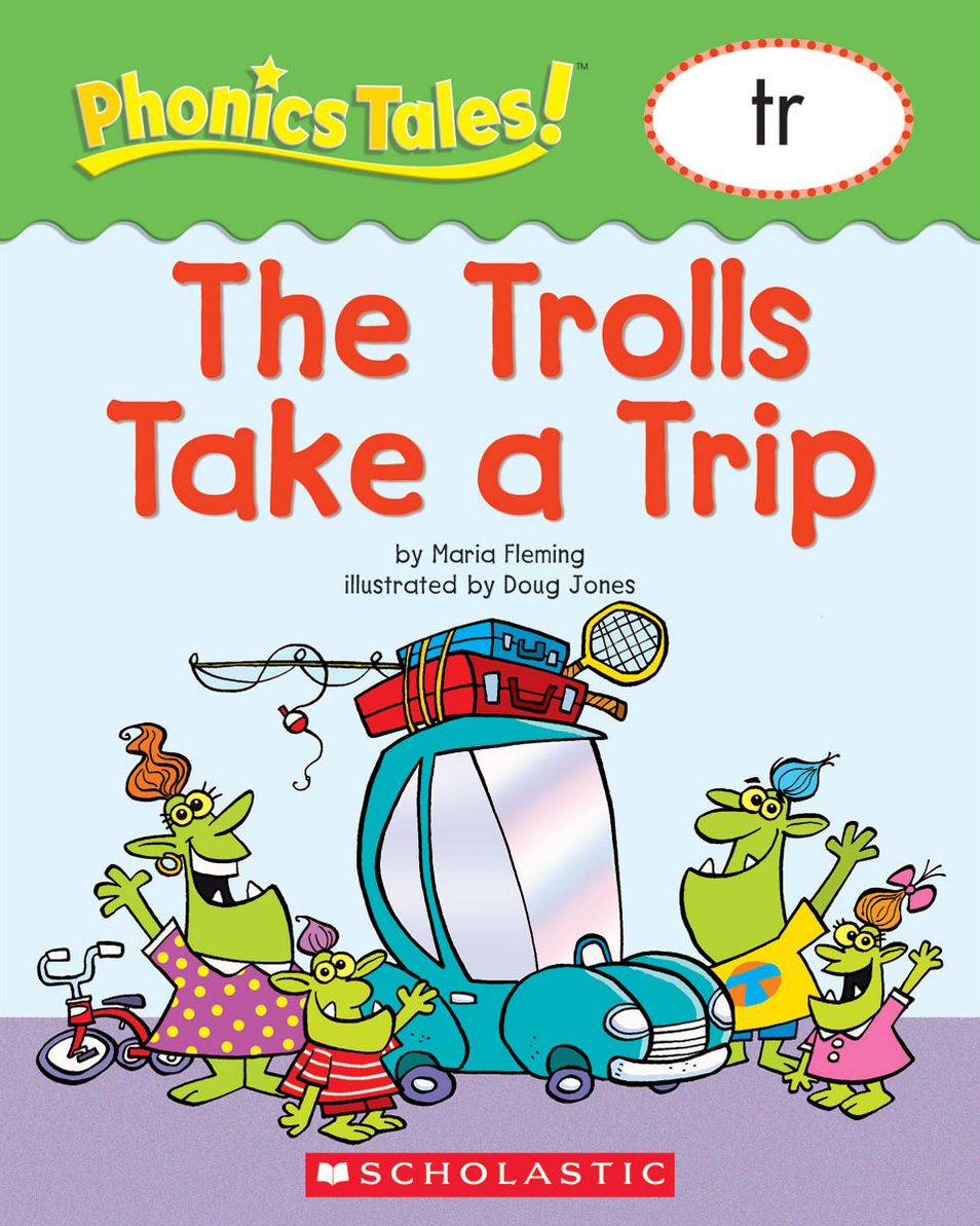 Phonics Tales: The Trolls Take a Trip (TR) (PagePerfect NOOK Book)