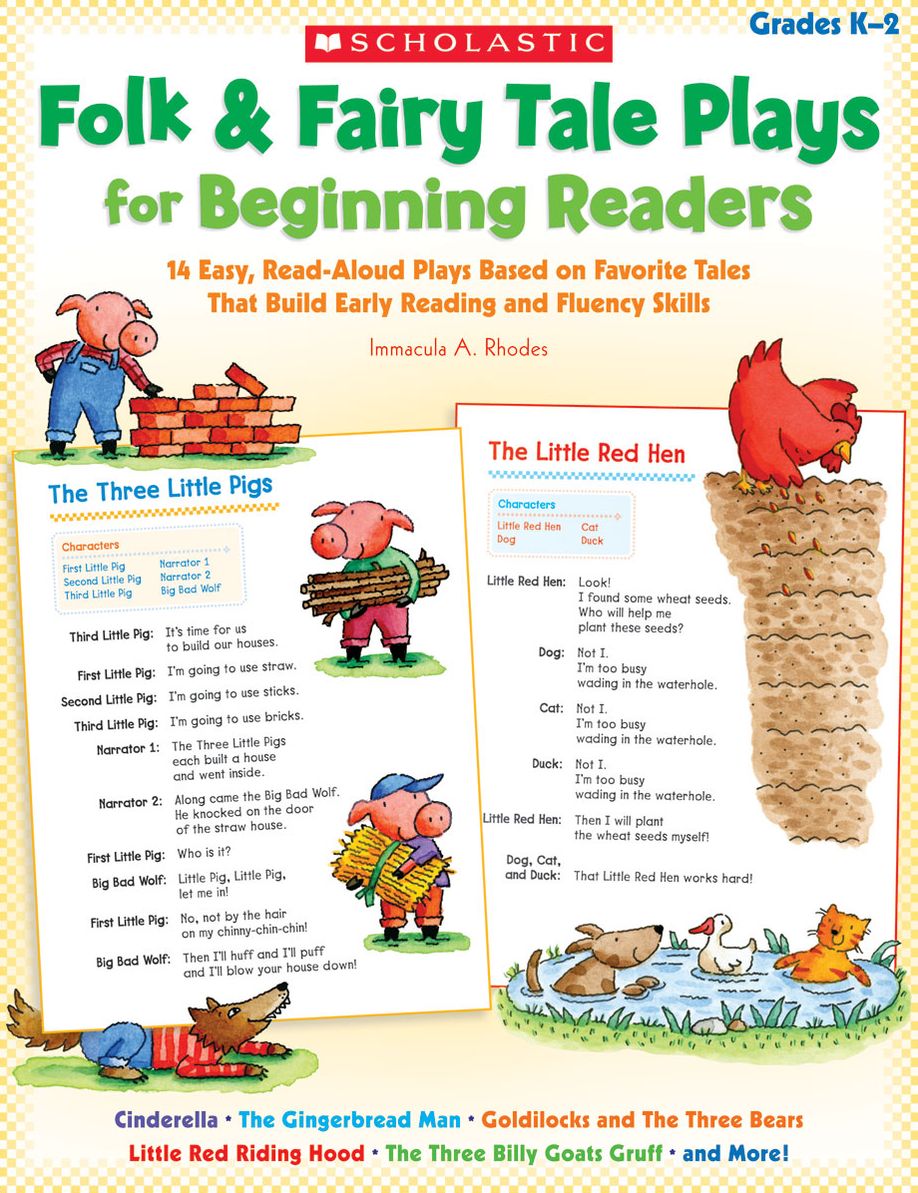Folk & Fairy Tale Plays for Beginning Readers: 14 Easy, Read-Aloud Plays Based on Favorite Tales That Build Early Reading and Fluency Skills (PagePerfect NOOK Book)