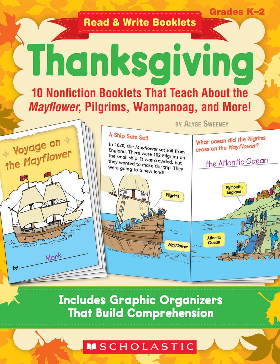 Read & Write Booklets: Thanksgiving: 10 Nonfiction Booklets That Teach About the Mayflower, Pilgrims, Wampanoag, and More!