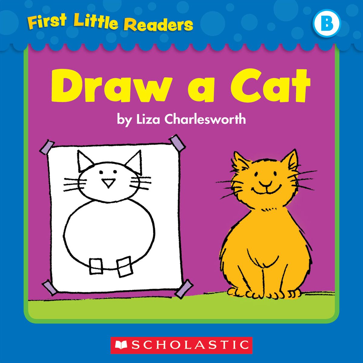First Little Readers: Draw A Cat (Level B) (PagePerfect NOOK Book)