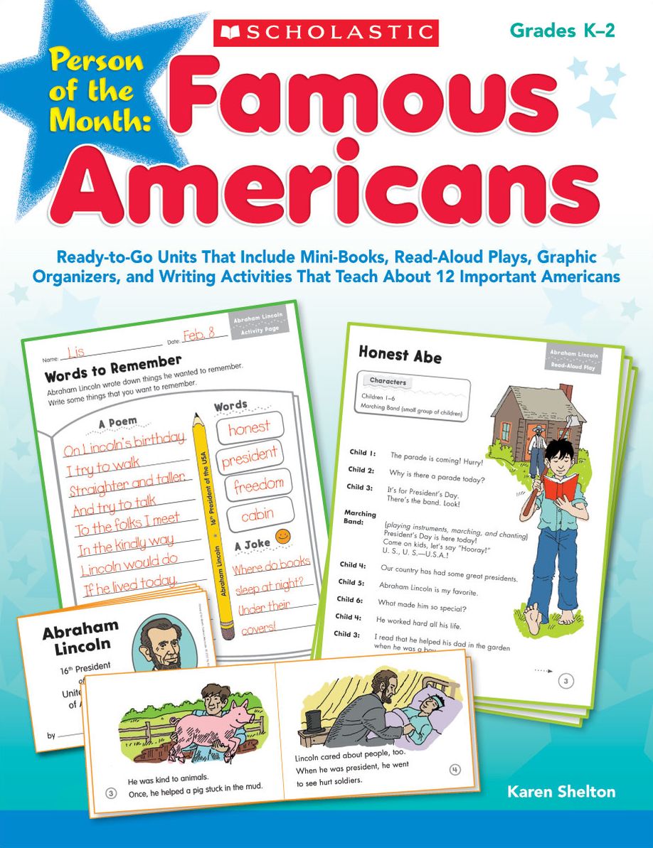 Person of the Month: Famous Americans: Ready-to-Go Units That Include Mini-Books, Read-Aloud Plays, Graphic Organizers, and Writing Activities That Teach About 12 Important Americans (PagePerfect NOOK Book)