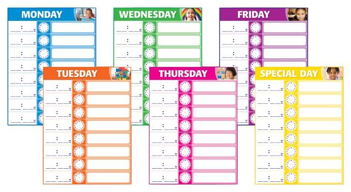 Daily Schedule Bulletin Board