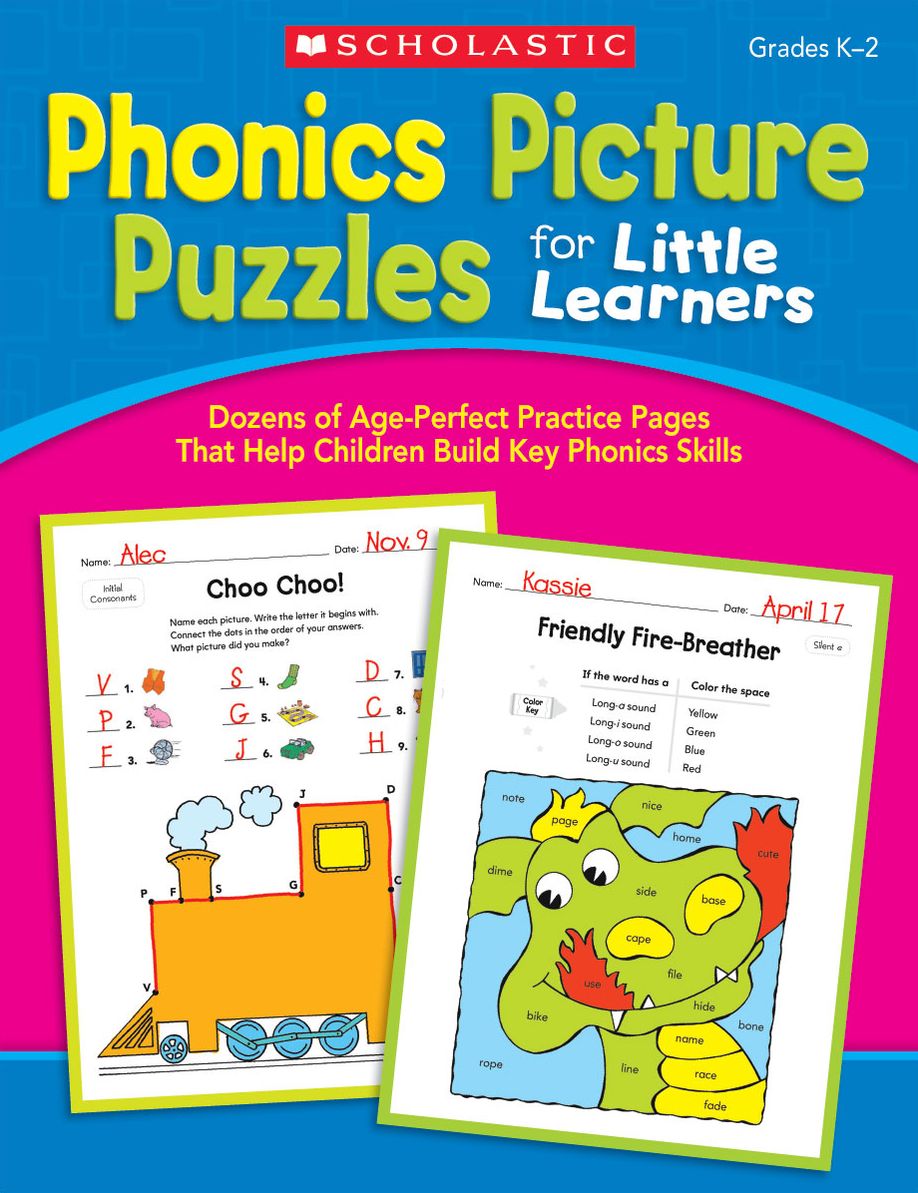 Phonics Picture Puzzles for Little Learners: Dozens of Age-Perfect Practice Pages That Help Children Build Key Phonics Skills (PagePerfect NOOK Book)
