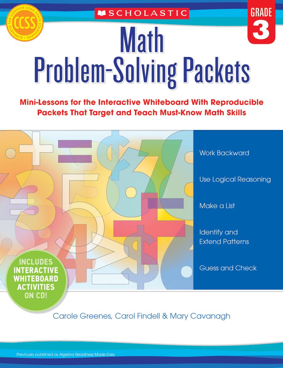 Math Problem-Solving Packets: Grade 3: Mini-Lessons for the Interactive Whiteboard With Reproducible Packets That Target and Teach Must-Know Math Skills