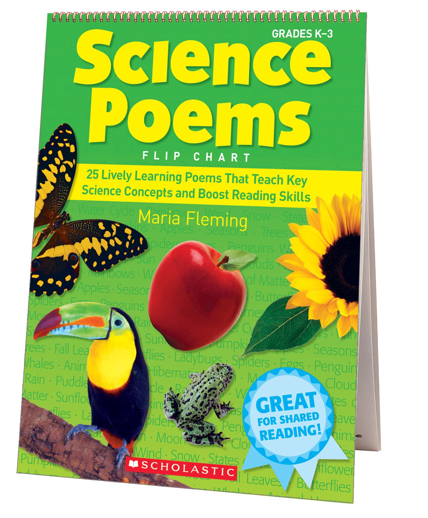 Science Poems Flip Chart: 25 Lively Learning Poems That Teach Key Science Concepts and Boost Reading Skills (PagePerfect NOOK Book)