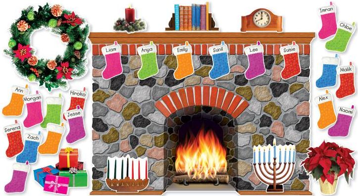 Scholastic Teaching Resources SC-546913 Holiday Hearth Bb Set
