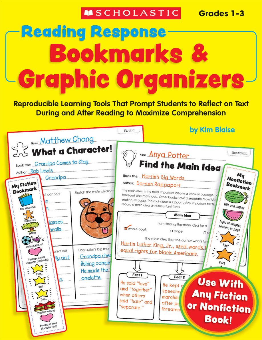 Reading Response Bookmarks & Graphic Organizers: Reproducible Learning Tools That Prompt Students to Reflect on Text During and After Reading to Maximize Comprehension (PagePerfect NOOK Book)