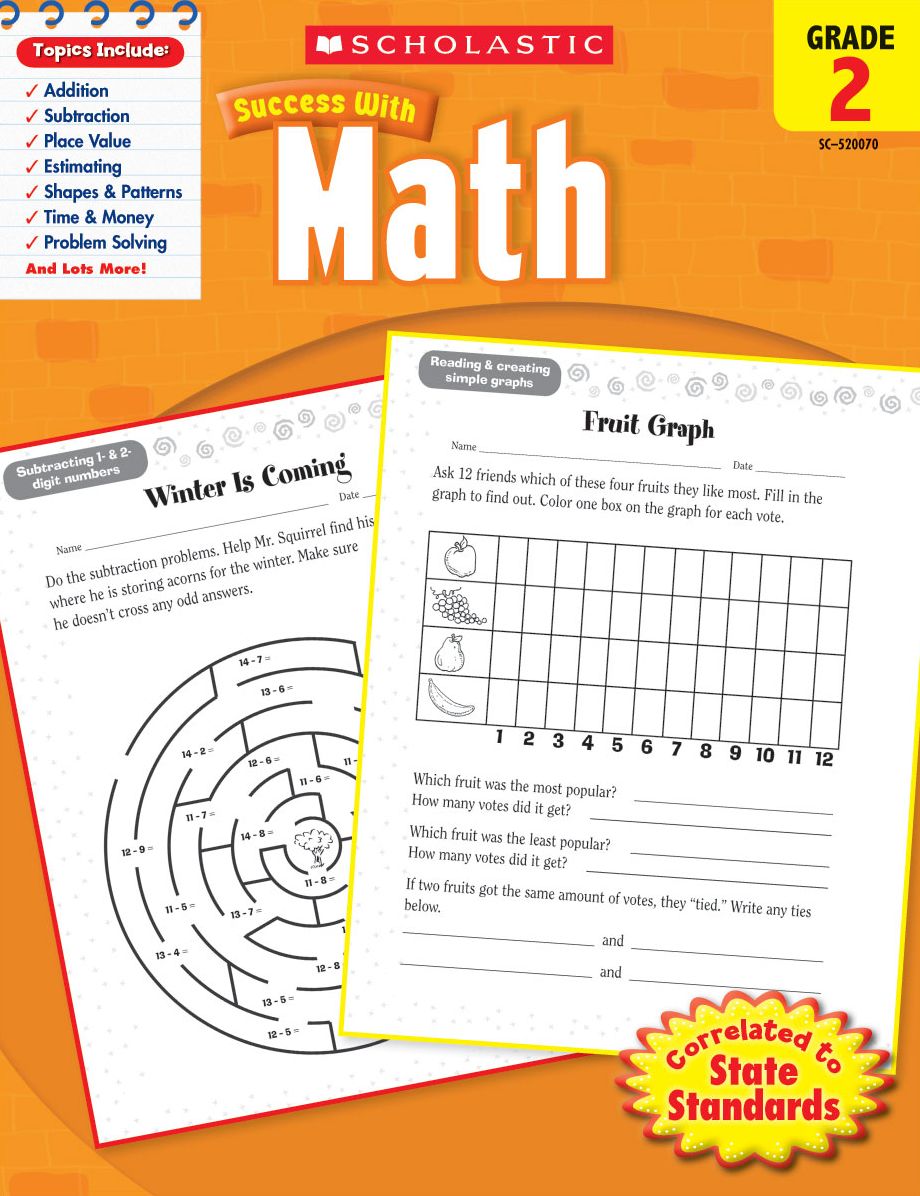 Scholastic Success With Math: Grade 2 (PagePerfect NOOK Book)