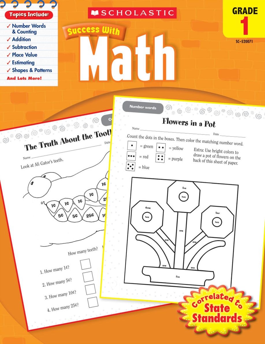 Scholastic Success with Math (Grade 1) (PagePerfect NOOK Book)