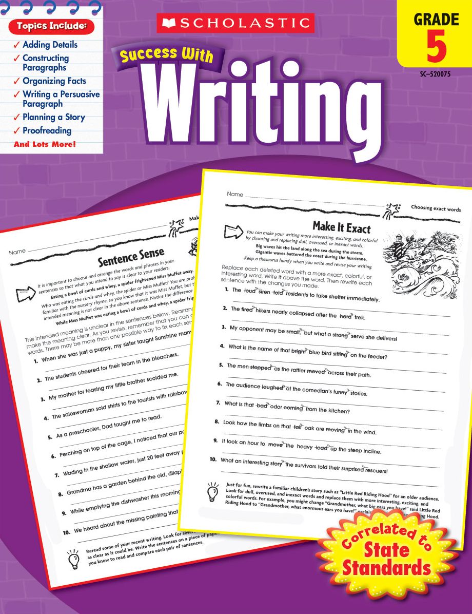 Scholastic Success With Writing: Grade 5 (PagePerfect NOOK Book)