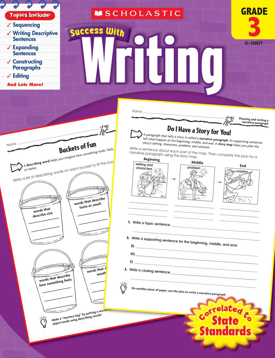 Scholastic Success With Writing: Grade 3 (PagePerfect NOOK Book)