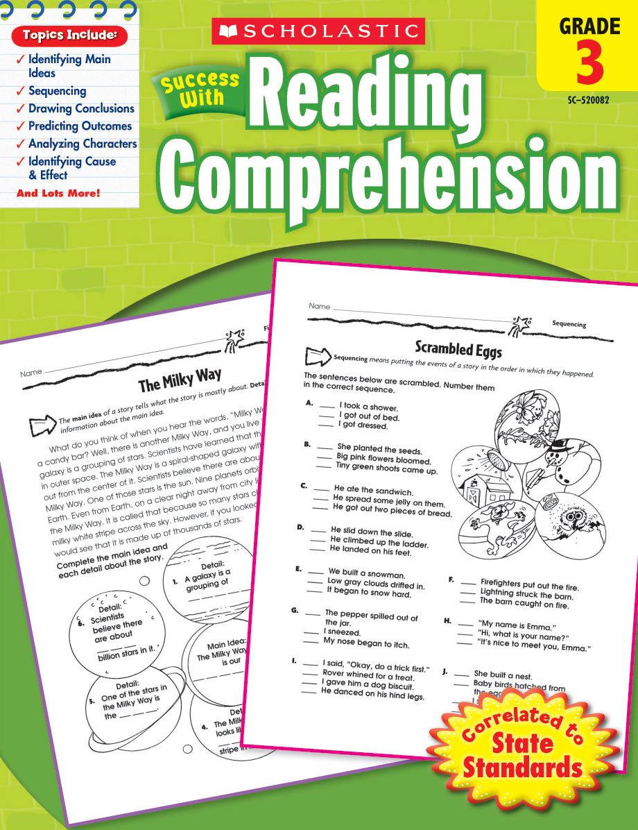 Scholastic Success With Reading Comprehension: Grade 3 (PagePerfect NOOK Book)