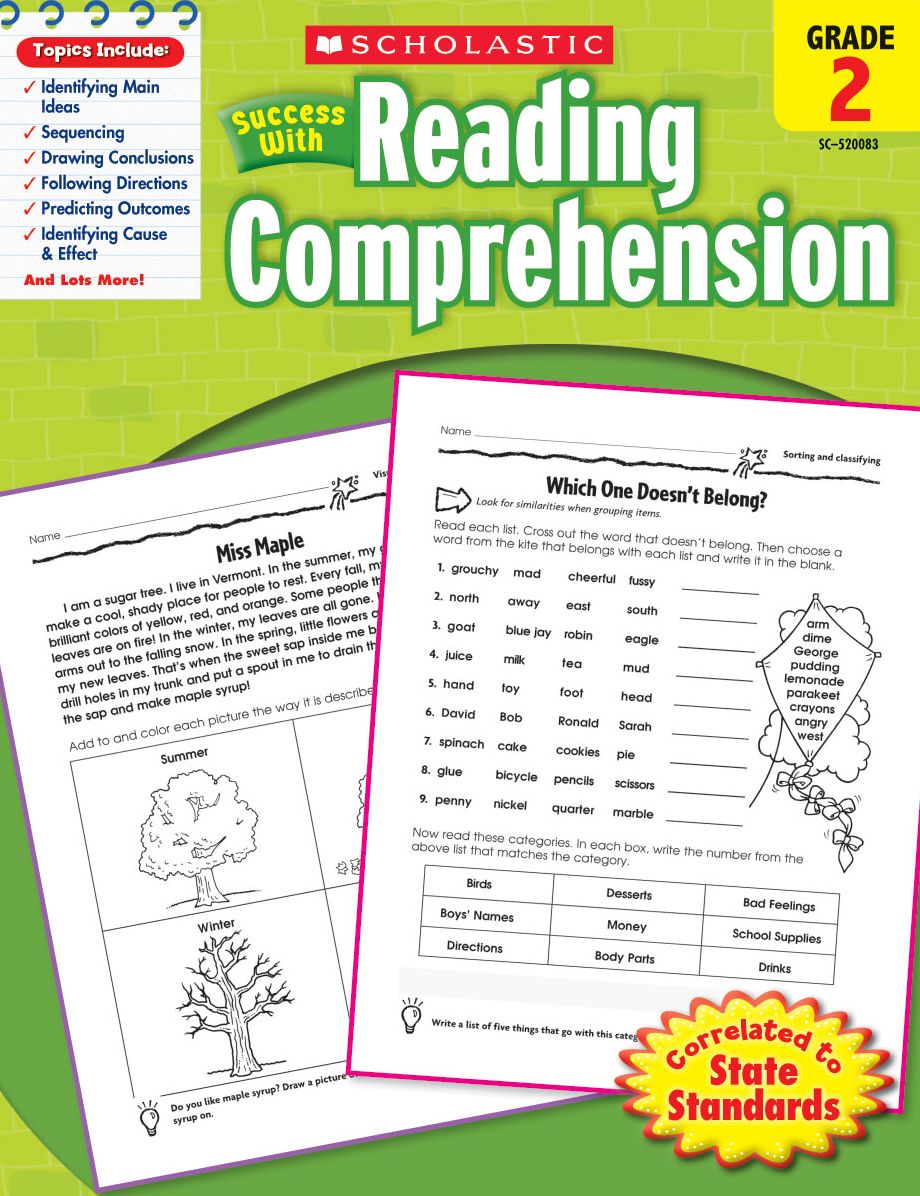 Scholastic Success With Reading Comprehension: Grade 2 (PagePerfect NOOK Book)