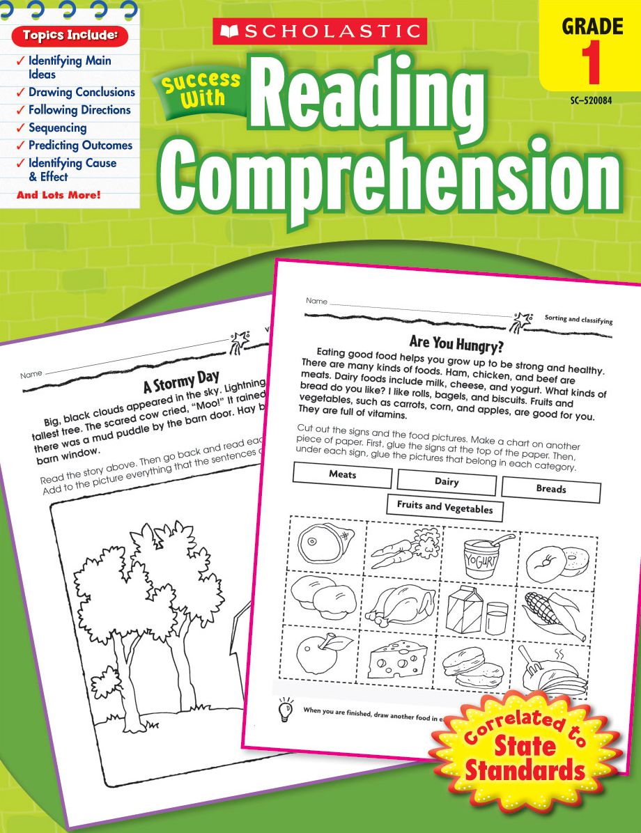 Scholastic Success With Reading Comprehension: Grade 1 (PagePerfect NOOK Book)