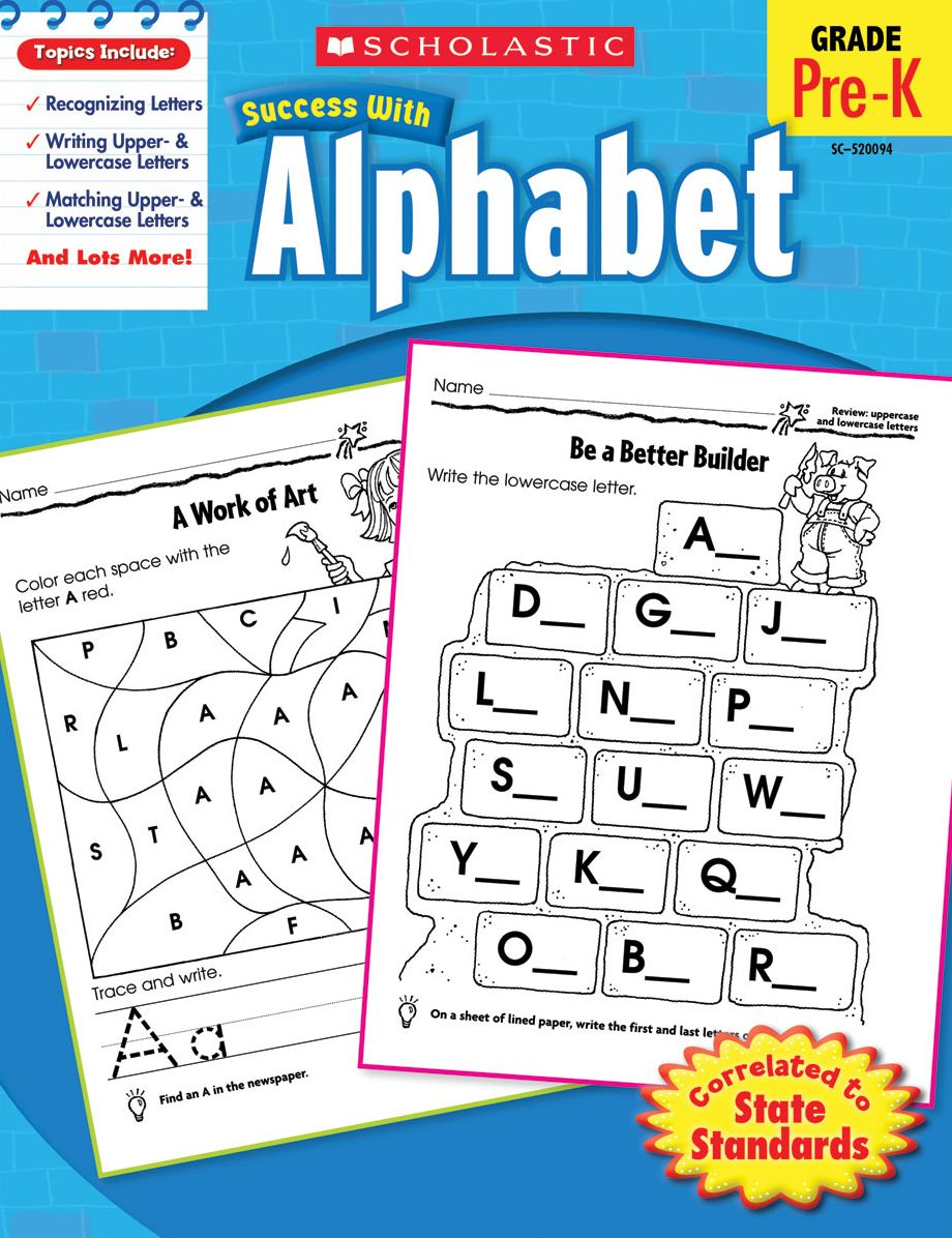 Scholastic Success With Alphabet (PagePerfect NOOK Book)