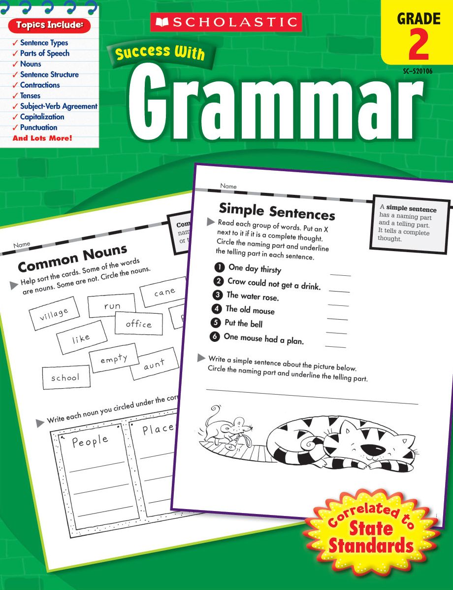 Scholastic Success With Grammar: Grade 2 (PagePerfect NOOK Book)