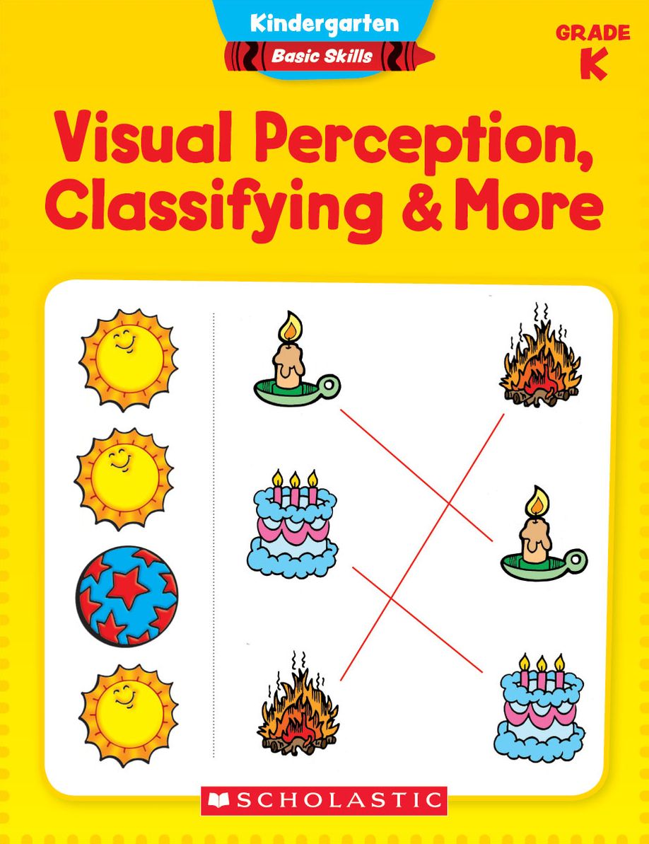 Kindergarten Basic Skills: Visual Perception, Classifying & More