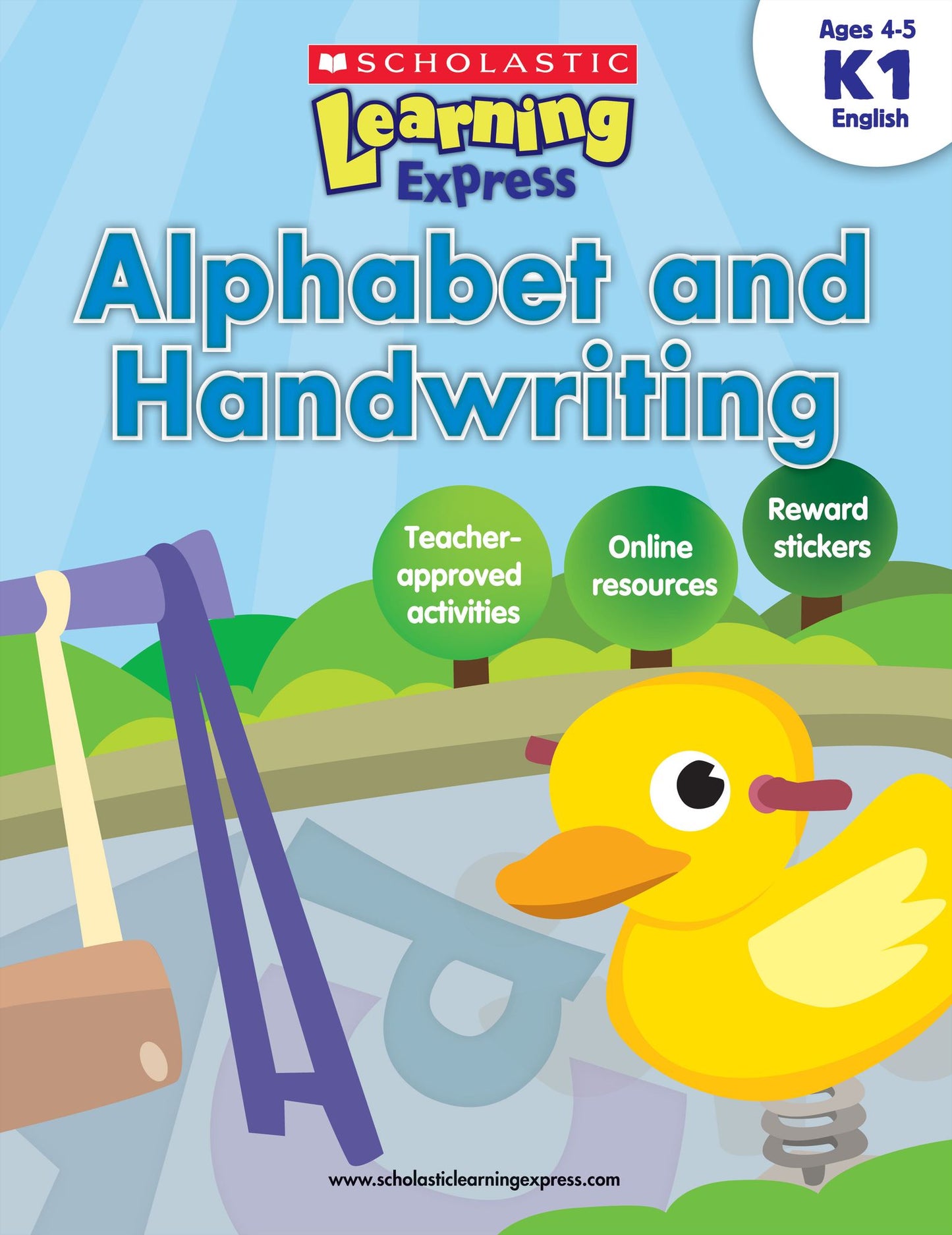 Scholastic Learning Express: Alphabet and Handwriting (K-1) (PagePerfect NOOK Book)