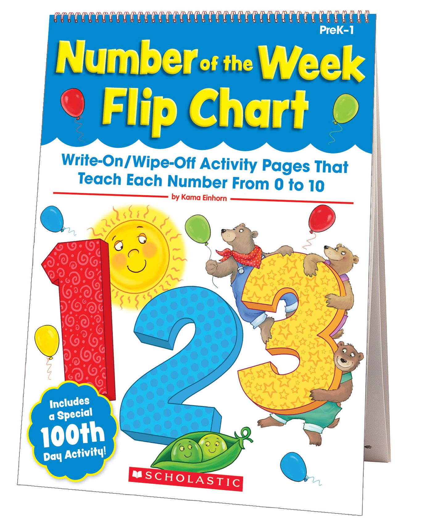 Number of the Week Flip Chart: Write-On/Wipe-Off Activity Pages That Teach Each Number From 0 to 10